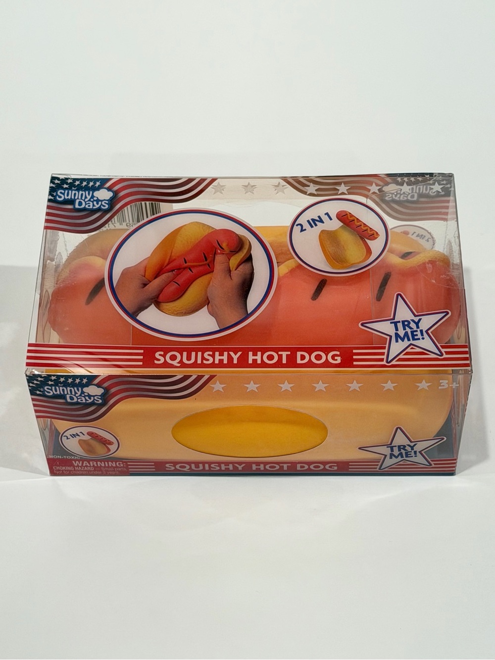 Sunny Days Squeeezy Hot Dog
Fidget Toy Squishy